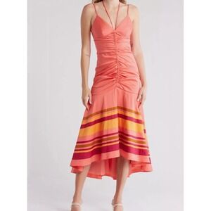 Veronica Beard Fitz High-Low Cotton Blend Midi Dress  Size:6  $548 NWT‎